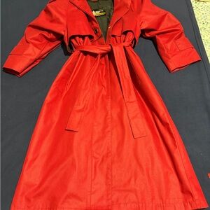London Fog Bold Red Trench Coat